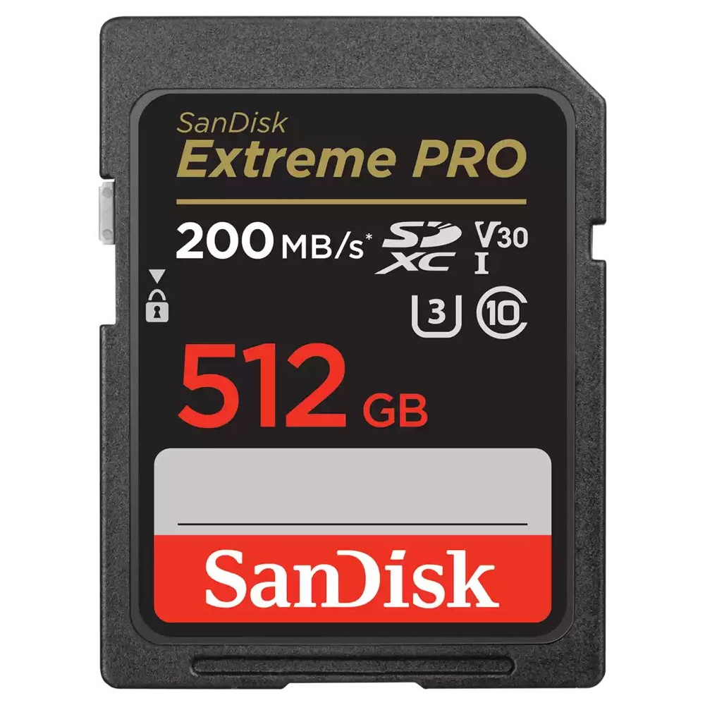 Atminties kortelė SanDisk Extreme PRO 512GB SDXC Memory Card + 2 years RescueP-Atminties