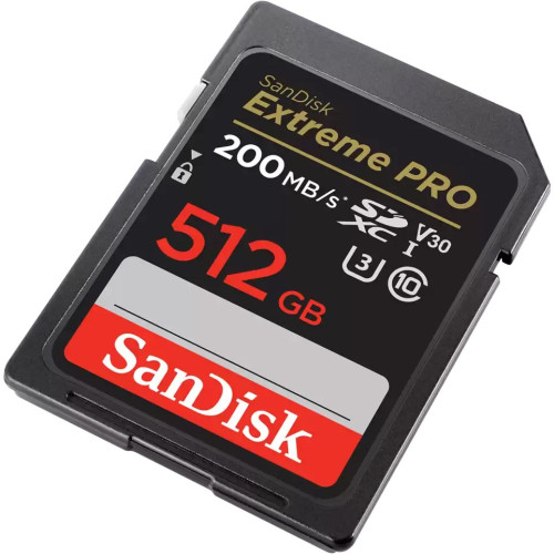 Atminties kortelė SanDisk Extreme PRO 512GB SDXC Memory Card + 2 years RescueP-Atminties