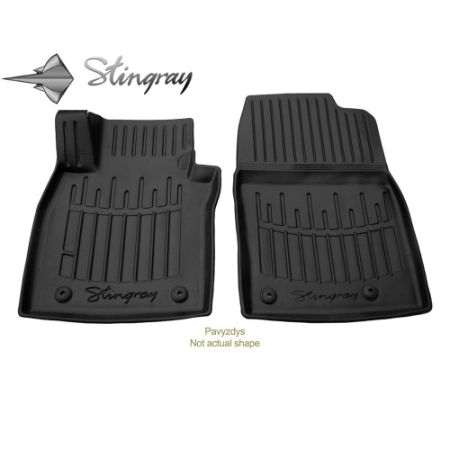 Kilimėliai 3D IVECO Daily VI double cab 2014+, 2 pc. (front mats) black /5035012-Iveco-Pagal