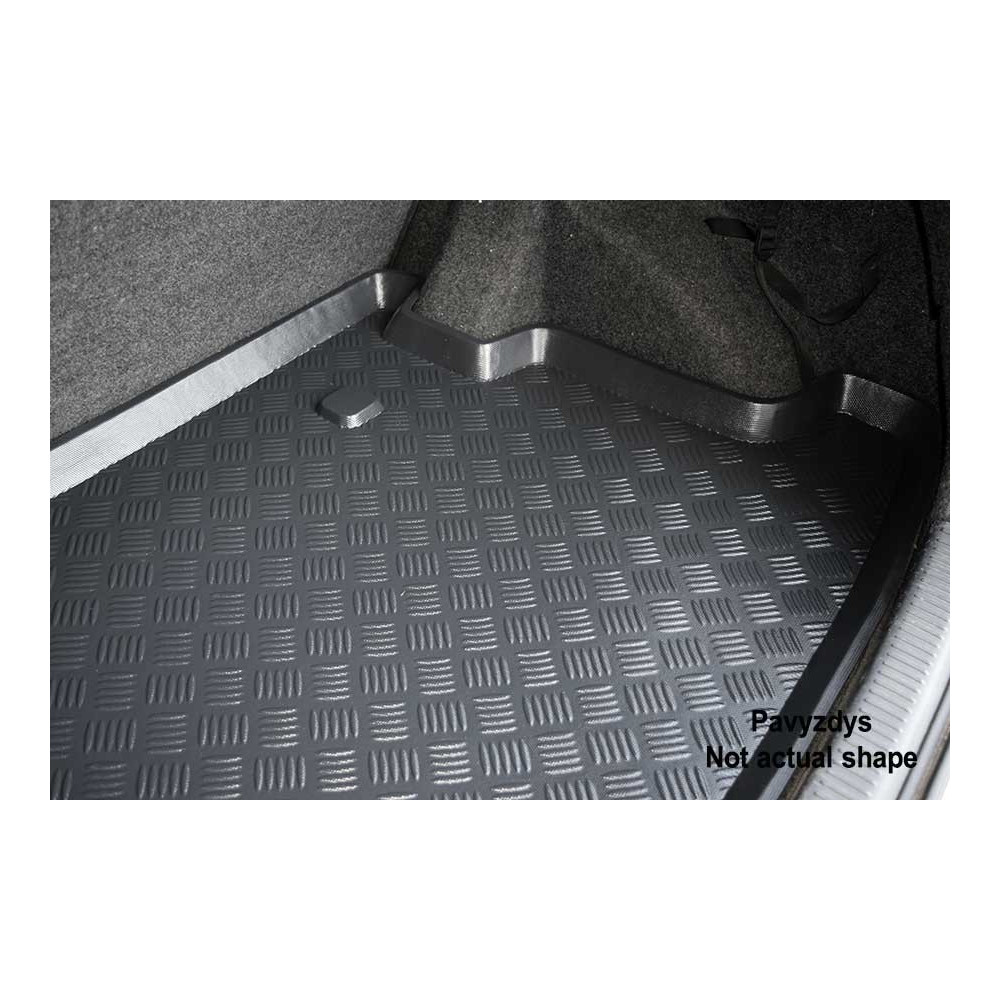 Bagažinės kilimėlis Peugeot 208 VAN 2013-/24034 - Su minkšta guma-Peugeot-Bagažinės