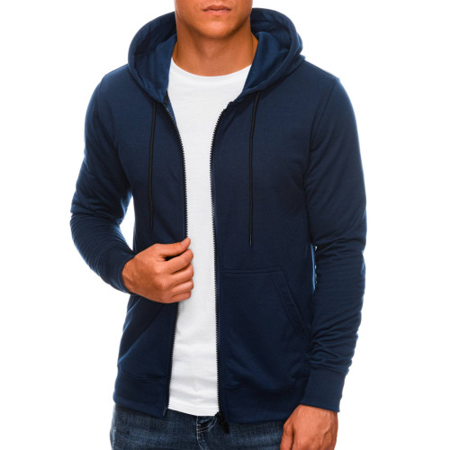 Vyriškas tamsiai mėlynas džemperis San-Džemperiai su gobtuvu-Vyriški džemperiai| Džemperiai