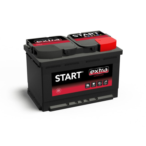 Start Extra 75Ah 680A R+ 12V akumuliatorius 278x175x190-Akumuliatoriai