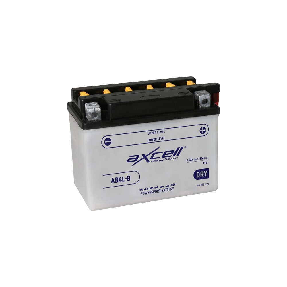 Axcell DRY 4Ah 56A -/+ 12V akumuliatorius 120x70x92mm-Akumuliatoriai