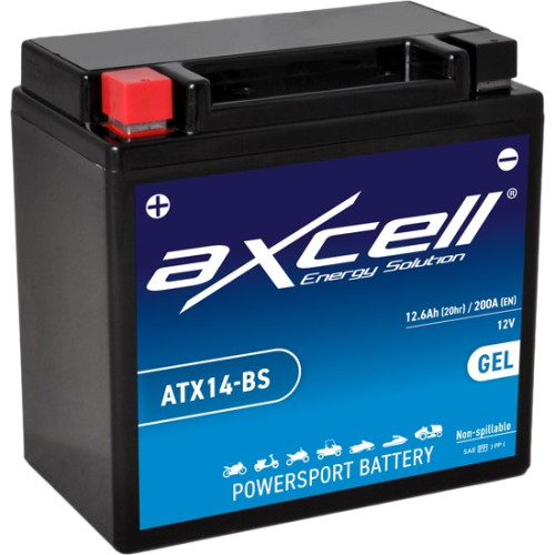 Axcell GEL 12Ah 200A +/- 12V akumuliatorius 150x87x145mm-Akumuliatoriai