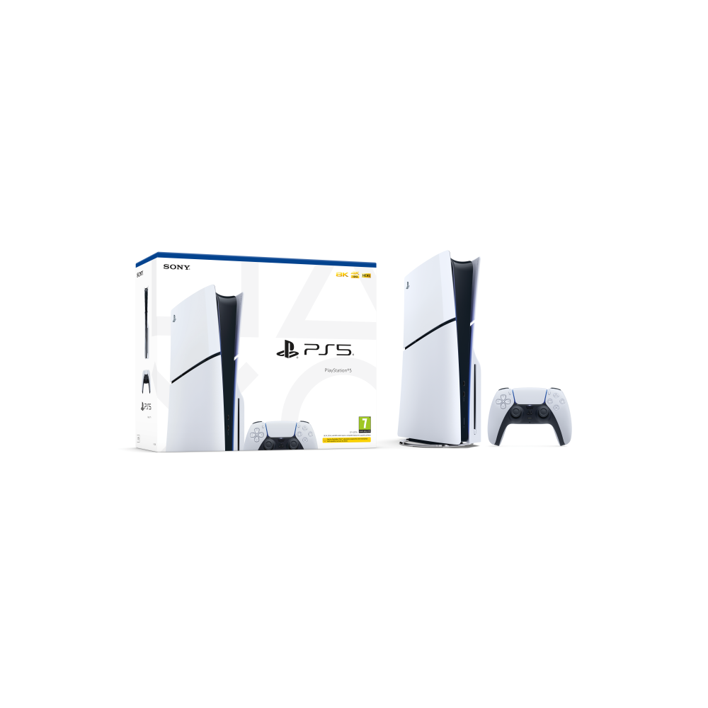 Sony PlayStation 5 Slim Žaidimų konsolė, Disc Drive Edition, 1TB SSD-Žaidimų konsolės-Žaidimų