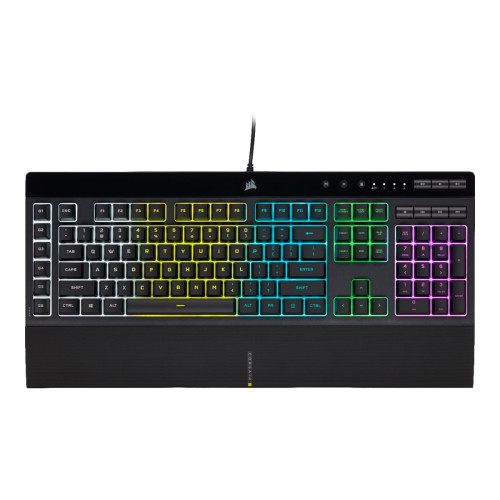 MECHANINĖ KLAVIATŪRA Corsair K55 RGB PRO Gaming Keyboard, RGB LED light, NA, Wired