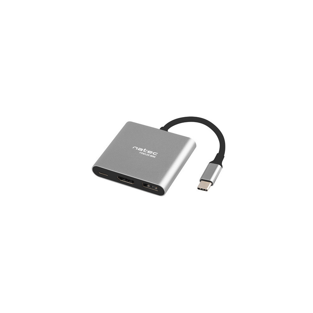 Natec Multi-Port Adapter, Fowler, USB-C, HDMI, USB 3.0-Laidai, kabeliai, adapteriai-IT
