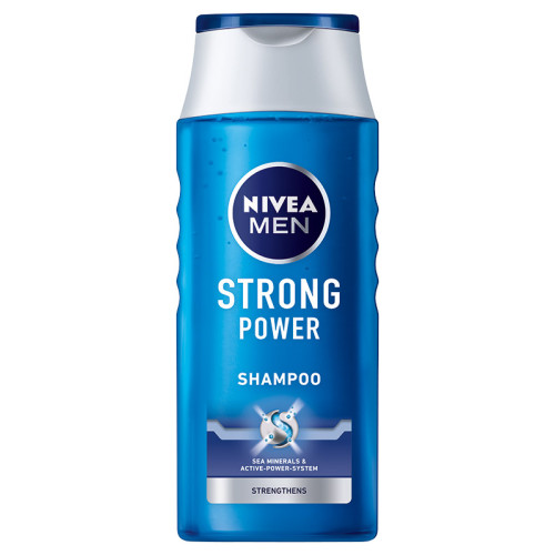 Šampūnas NIVEA Men, Strong Power, 400 ml-Šampūnai-Plaukų priežiūros priemonės