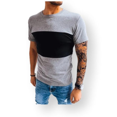 Vyriški tamsiai pilki marškinėliai Oreno-Vienspalviai marškinėliai-Marškinėliai