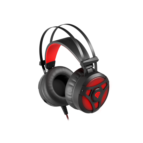 AUSINĖS Genesis Neon 360 Black/Red-Gaming ausinės-Žaidimų įranga