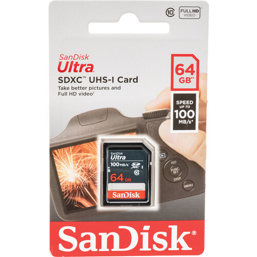 Atminties kortelė SANDISK MEMORY SDXC 64GB UHS-I-Atminties kortelės-Skaitmeninės laikmenos