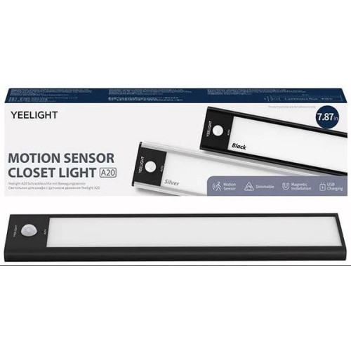 Šviestuvas Yeelight Night Light Motion sensor closet light A20, Rechargeable battery, 20cm