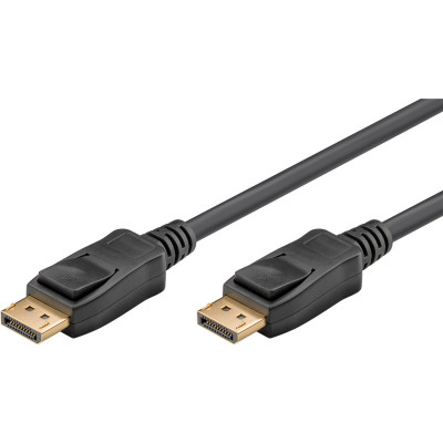 Kabelis Goobay DisplayPort connector cable 2.0 Black DP to DP 2 m-Priedai audio-video