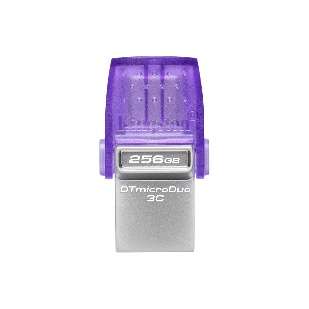 USB atmintukas Kingston DataTraveler DT Micro Duo 3C 256 GB, USB Type-C and Type-A, Purple-USB