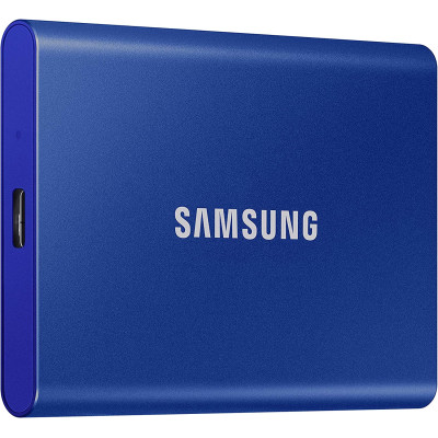 Išorinis SSD SAMSUNG Portable SSD T7 1TB blue-Išoriniai kietieji diskai ir priedai-Išorinės
