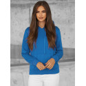 Akcija: Mėlynas moteriškas džemperis su gobtuvu Molin-Džemperiai-Akcija