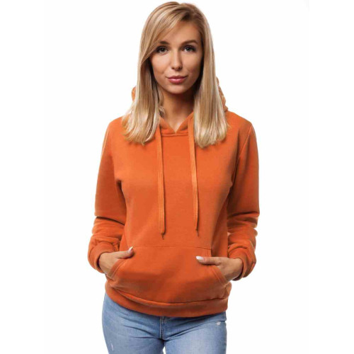 Akcija: Oranžinis moteriškas džemperis su gobtuvu "Molin"-Džemperiai-Akcija
