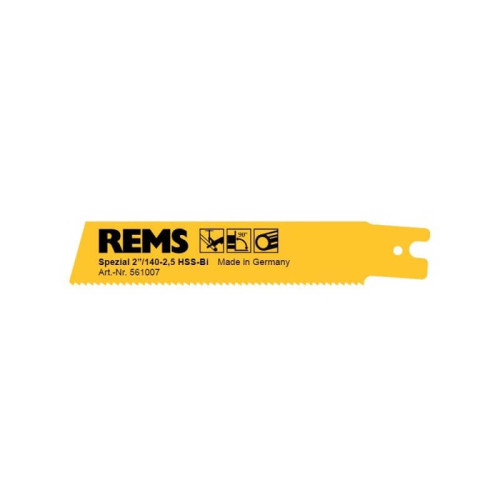 Metalo pjūkliukai REMS 2"/140-2,5 (5vnt.)-Pjūkleliai tiesiniams pjūklams-Priedai įrankiams