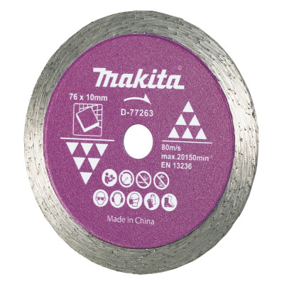 Deimantinis diskas keramikai MAKITA 76mm D-77263-Deimantiniai diskai-Pjovimo diskai