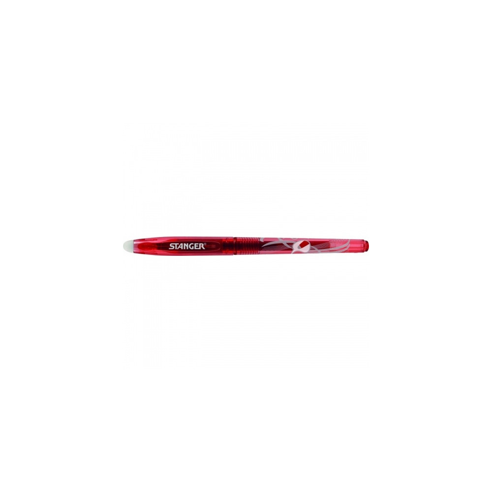 Stanger Gelinis rašiklis su rašalo trintuku Eraser 0.7 mm, raudonas, pakuotėje 12 vnt.