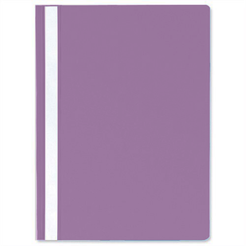 AD Class Segtuvėlis skaidriu viršeliu 100/150 violetinė, pakuotėje 25 vnt.-Segtuvai-Dokumentų