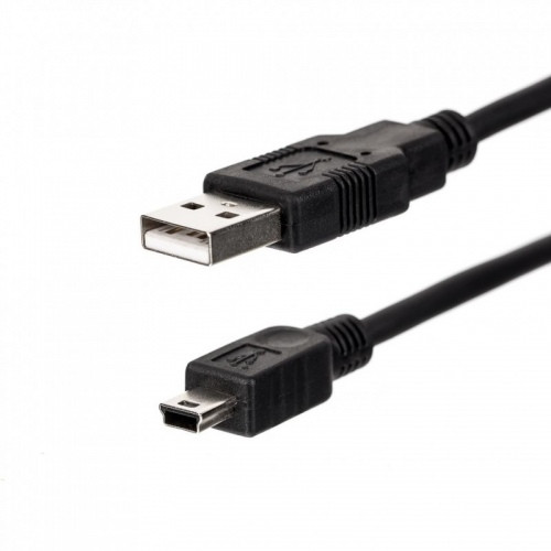 Kabelis Netrack AM/MINI USB 0.5m Juodas-Kiti priedai-Kompiuterių priedai
