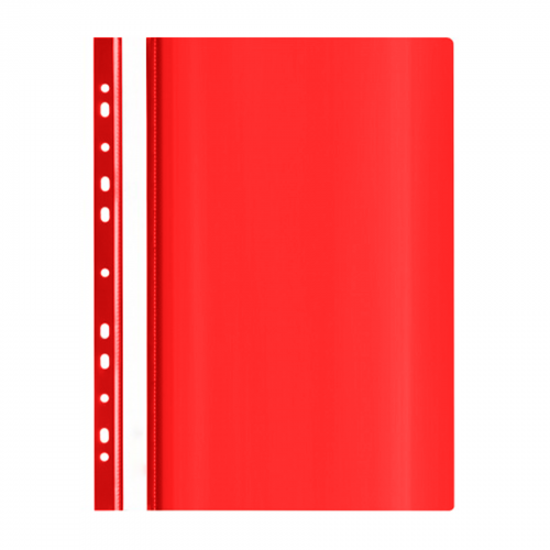 AD Class Segtuvėlis skaidriu viršeliu su perforacija 100/150 Raudonas, pakuotėje 25