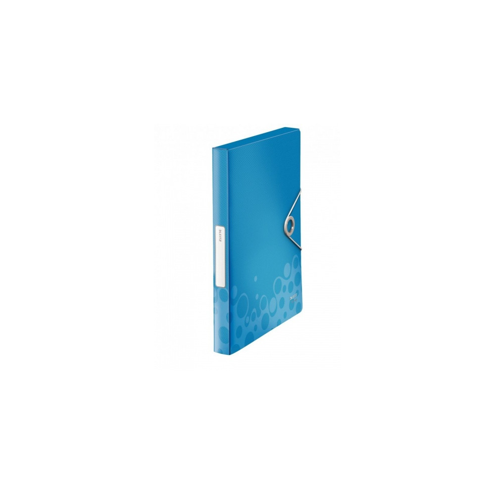 Aplankas-dėklas su gumele Leitz WOW, A4/30 mm, plastikinis, mėlynas 0816-119-Neoriginalios