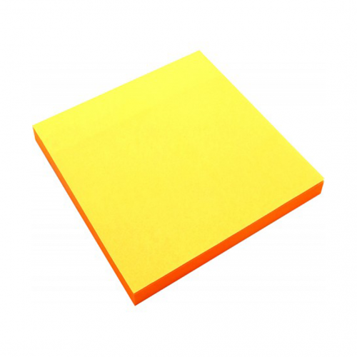 Lipnūs lapeliai Forpus, Neon, 75x75mm, oranžiniai (1x80)-Lipnūs lapeliai-Popierius ir