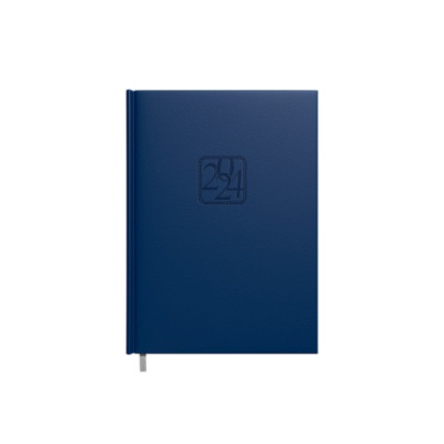 Darbo knyga-kalendorius 2024 m. A5, tamsiai mėlyna-Kalendoriai ir darbo knygos-BIURO