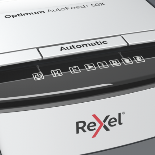 Dokumentų naikiklis Rexel Optimum AutoFeed+ 50XP Cross Cut P4,20l(Replace Rexel Auto+