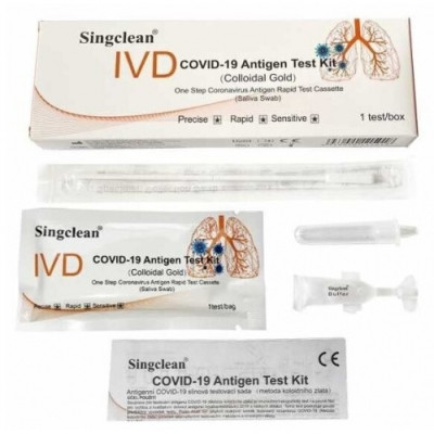 SINGCLEAN greitasis COVID-19 antigeno testas iš seilių-Apsaugos priemonės-Darbo saugos