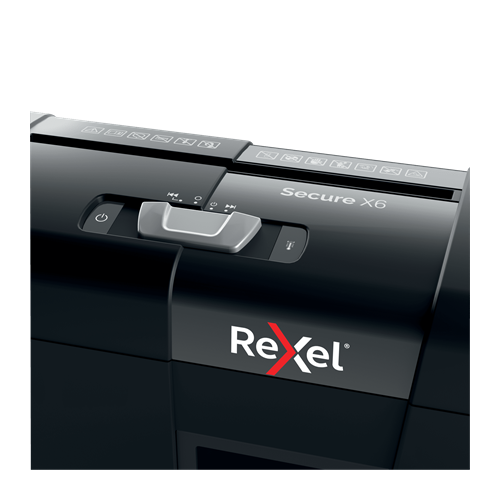Dokumentų naikiklis Rexel Secure X6 Cross Cut Paper Shredder P4, 6 lapai, 10 L.-Dokumentų