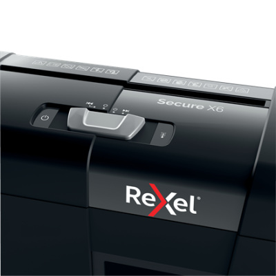 Dokumentų naikiklis Rexel Secure X6 Cross Cut Paper Shredder P4, 6 lapai, 10 L.-Dokumentų