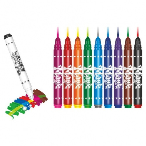 Flomasteriai Colorino Kids Magic keičiantys spalvas, 9+1 spalvų-Flomasteriai-Piešimo priemonės
