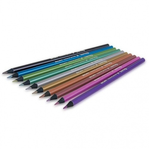 Spalvoti pieštukai Colorino Kids Metallick 10 blizgių spalvų-Spalvoti pieštukai-Piešimo