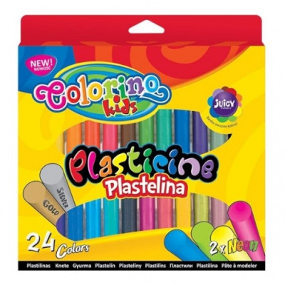 Plastilinas Colorino Kids 24 spalvų-Plastilinas ir priemonės lipdimui-Ugdymo ir kūrybos