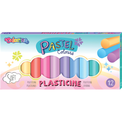 Plastilinas Colorino Pastel 12 pastelinių spalvų-Plastilinas ir priemonės lipdimui-Ugdymo ir