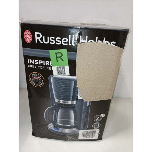 Ecost prekė po grąžinimo, Skaitmeninis kavos aparatas Russell Hobbs Inspire, pilkos spalvos