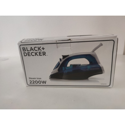 Ecost prekė po grąžinimo, Black+Decker Blau BXIR2200E garų lygintuvas 2200 plastikinis 370