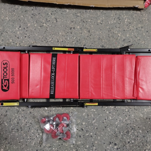 Ecost prekė po grąžinimo KS Tools 500.8 2 1 dirbtuvių sulankstomas gultas/kėdė-Garažo įrankiai