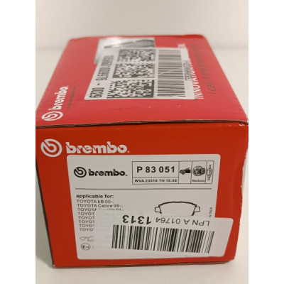 Ecost prekė po grąžinimo Brembo P83051 priekinio disko stabdžių trinkelių rinkinys iš