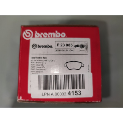 Ecost prekė po grąžinimo Brembo P23085 priekinis disko stabdžių padas, 4 rinkinys-Stabdžių