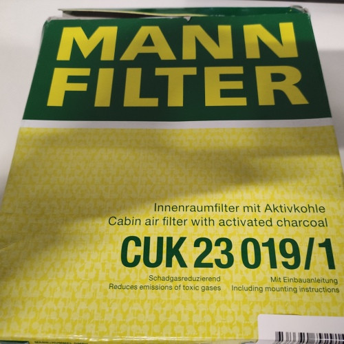 Ecost prekė po grąžinimo Originalus Mannfilter salono filtras CUK 23 019/1 Žiedadulkių filtras