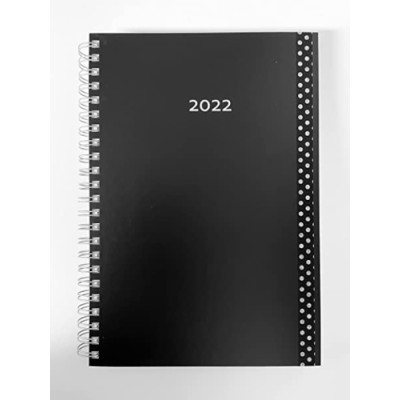 Ecost prekė po grąžinimo 2021 Storo kalendoriaus juoda (juoda) Idealiai tinka biuro spiralės