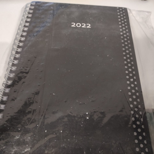 Ecost prekė po grąžinimo 2021 Storo kalendoriaus juoda (juoda) Idealiai tinka biuro spiralės