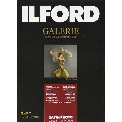 Ecost prekė po grąžinimo Ilford galerijos satino nuotrauka 260gsm 5x7 colio 127 mm x 178 mm