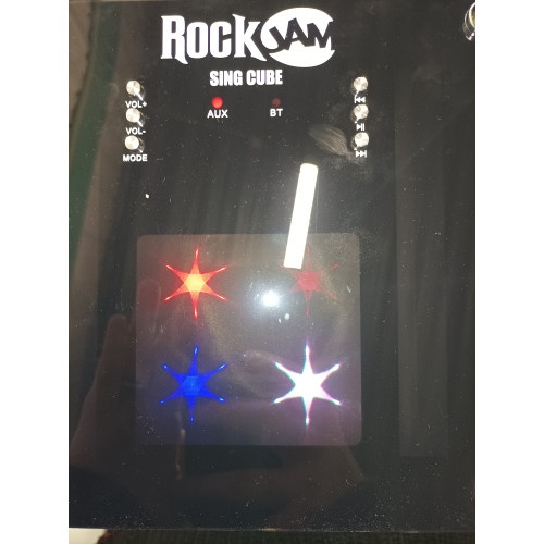 Ecost prekė po grąžinimo RockJam RJSC01-BK Singcube įkraunamas Bluetooth karaokės aparatas su