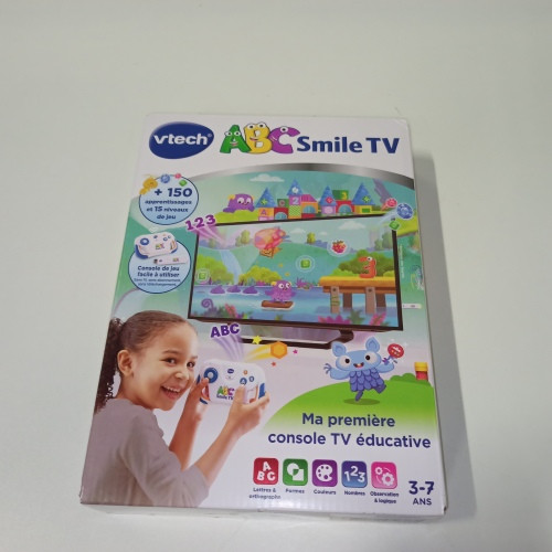 Ecost prekė po grąžinimo VTech ABC Smile TV Mano pirmoji mokomoji žaidimų konsolė 3/7 metų