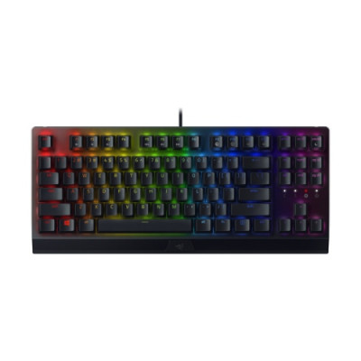 Razer Blackwidow V3 Tenkeyless Laidinė žaidimų klaviatūra, RGB LED, USB, US, Yellow Switch